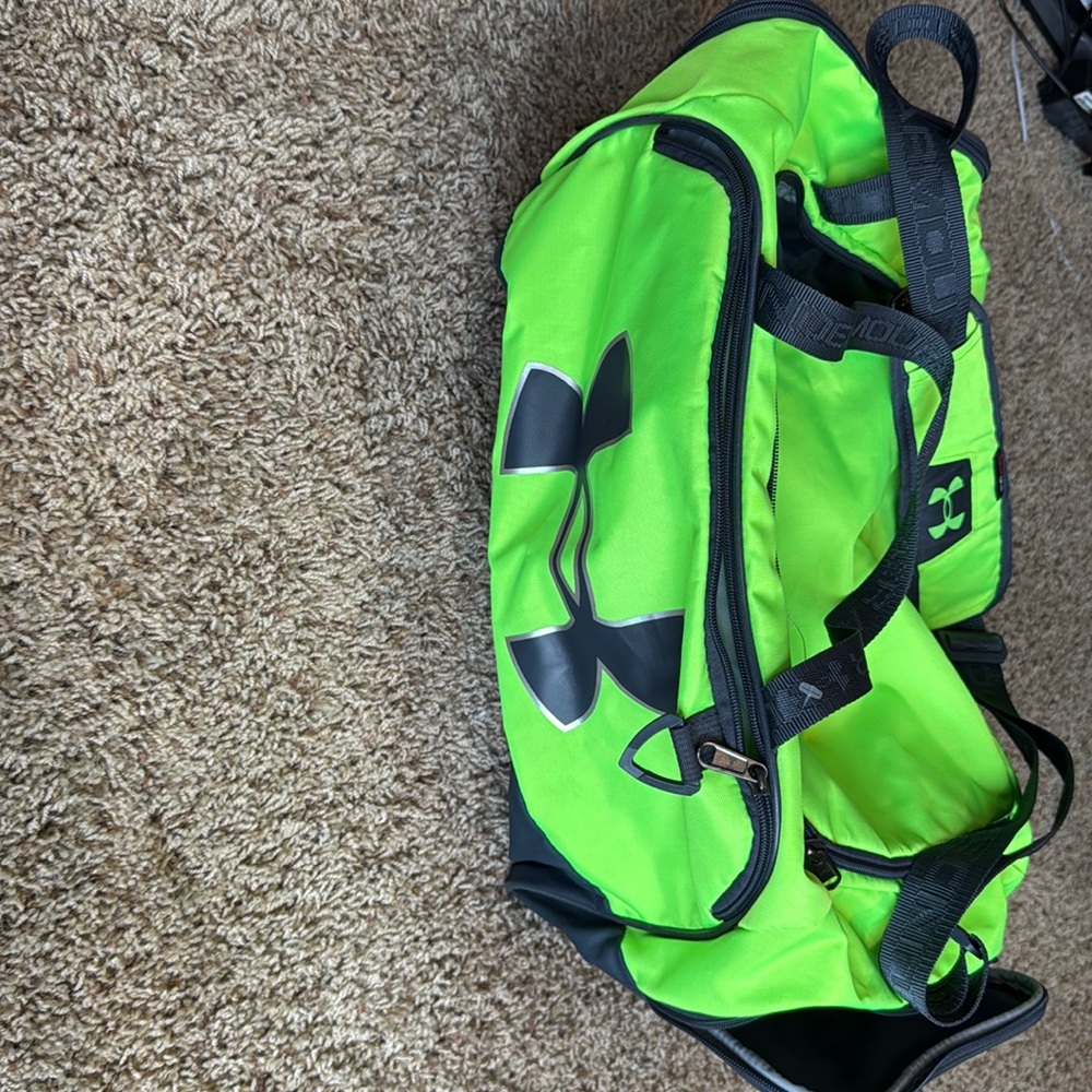 Small Under Armour duffel bag.